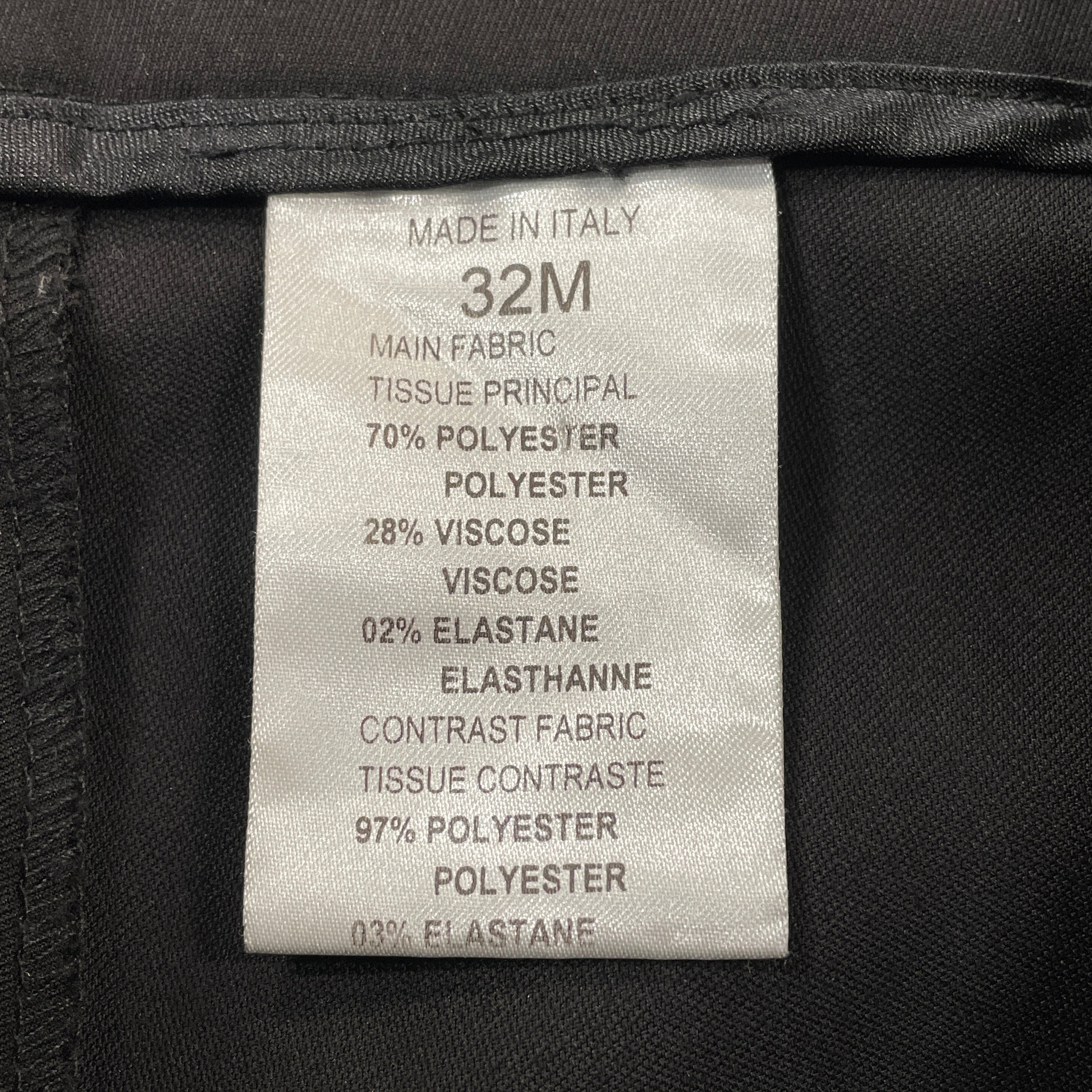 #YVES SAINT LAURENT/Bottoms/32/BLK/Polyester