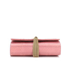 SAINT LAURENT - Classic Monogram Tassel Crossbody Bag Python Medium