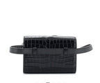 SAINT LAURENT - Classic Monogram Kate Belt Bag Crocodrile