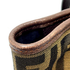 FENDI Tote Bag Bag Shoulder Bag Zucca FF pattern Shoulder Leather / canvas 8BH268 Brown Women