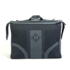 FENDI Business bag 7VA400 Canvas / leather Black Grey logo mesh bicolor mens
