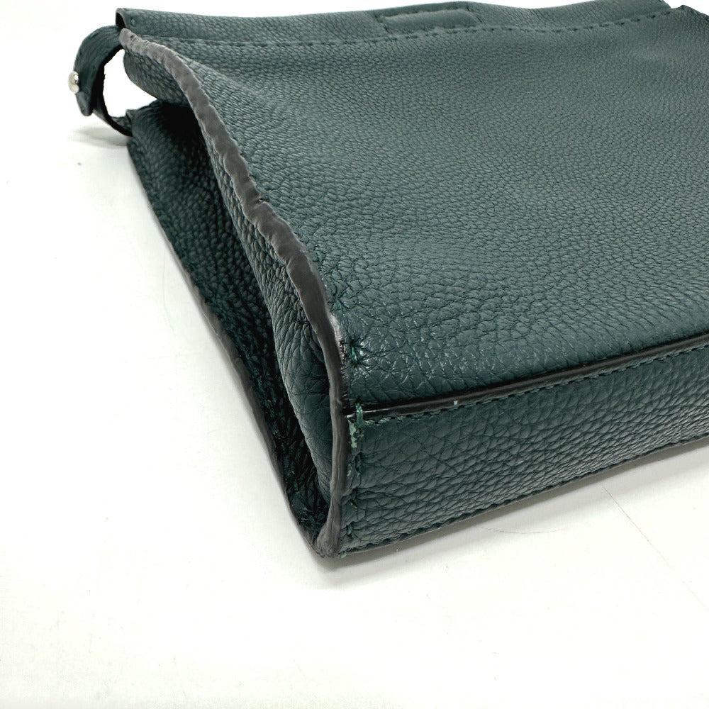 FENDI Business bag 7VA406 leather Blue type Selleria Monster Iconic Peek-a-boo fit unisex(Unisex)