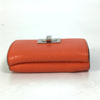 FENDI Trifold wallet 8M0426 leather Orange Peekaboo Women
