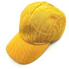 FENDI cap FXQ768 canvas yellow Zucca Baseball cap Women