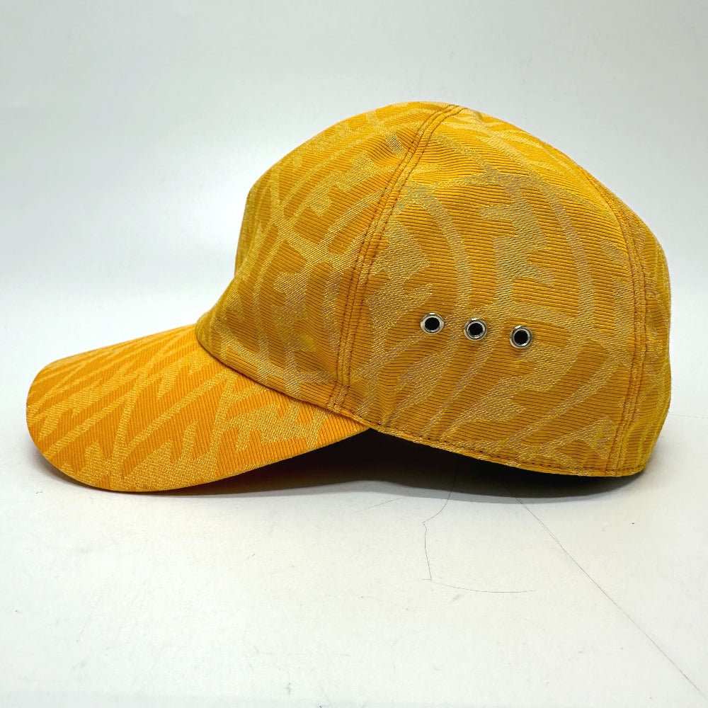 FENDI cap FXQ768 canvas yellow Zucca Baseball cap Women