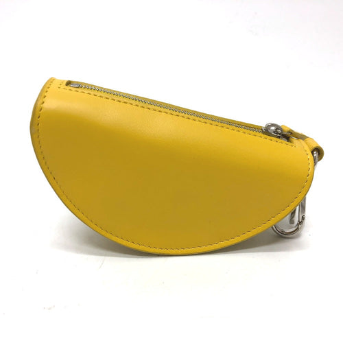 FENDI Bag charm 7AR706 leather yellow taco motif Coin case Women