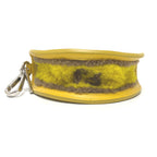 FENDI Bag charm 7AR706 leather yellow taco motif Coin case Women