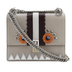 Fendi Mini Kan I Shoulder Bag Beige