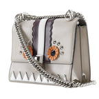 Fendi Mini Kan I Shoulder Bag Beige