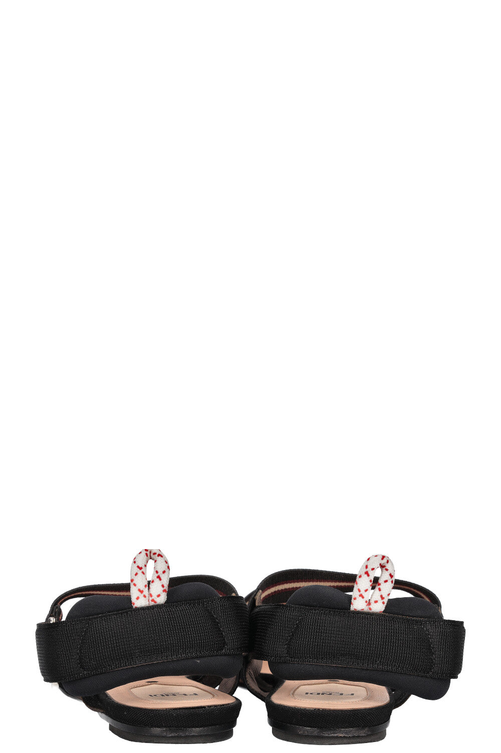 FENDI Colibri FF Motif Slingback Flats Brown
