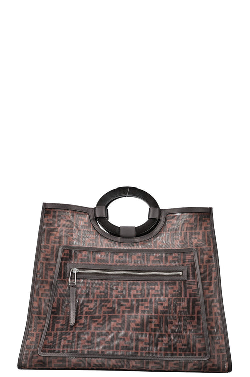 FENDI Runaway Shopping Tote Bag Mesh