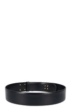 CELINE Belt leather Navy and Chain
