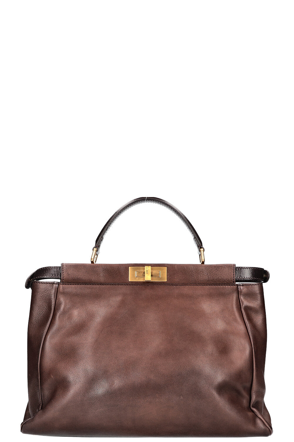 FENDI Peekaboo Large Brown Leather