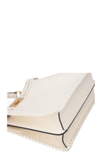 FENDI Peekaboo ISeeU Woven Handbag Cream