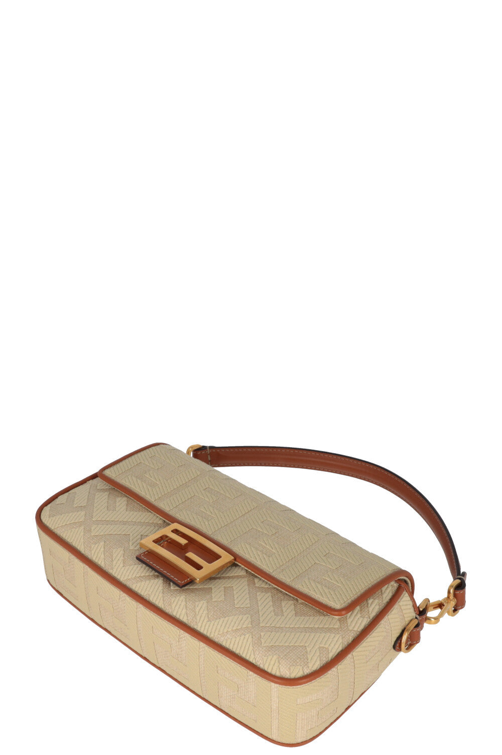 FENDI Medium Baguette Zucca Beige Brown