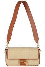 FENDI Medium Baguette Zucca Beige Brown