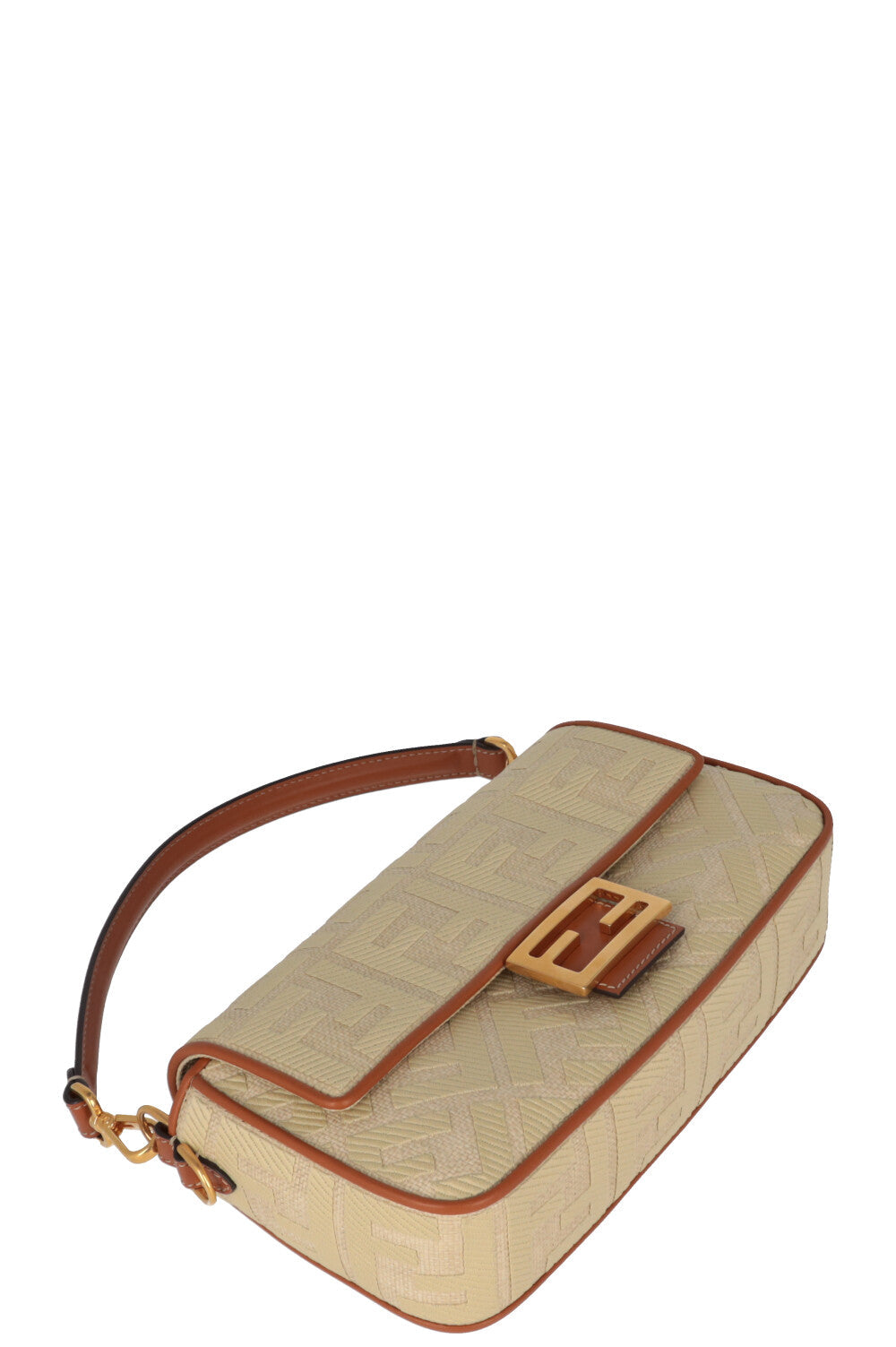 FENDI Medium Baguette Zucca Beige Brown