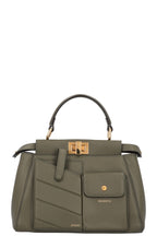 FENDI Mini Peekaboo Pocket Leather Green