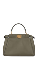 FENDI Mini Peekaboo Pocket Leather Green