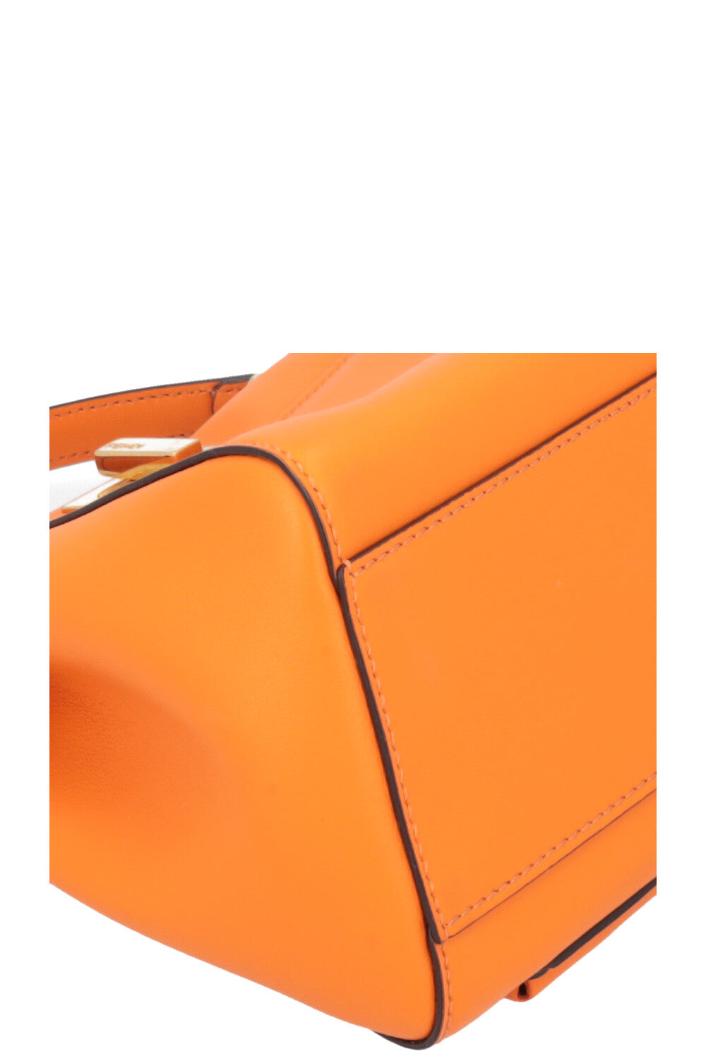FENDI Mini Peekaboo Pocket Leather Orange