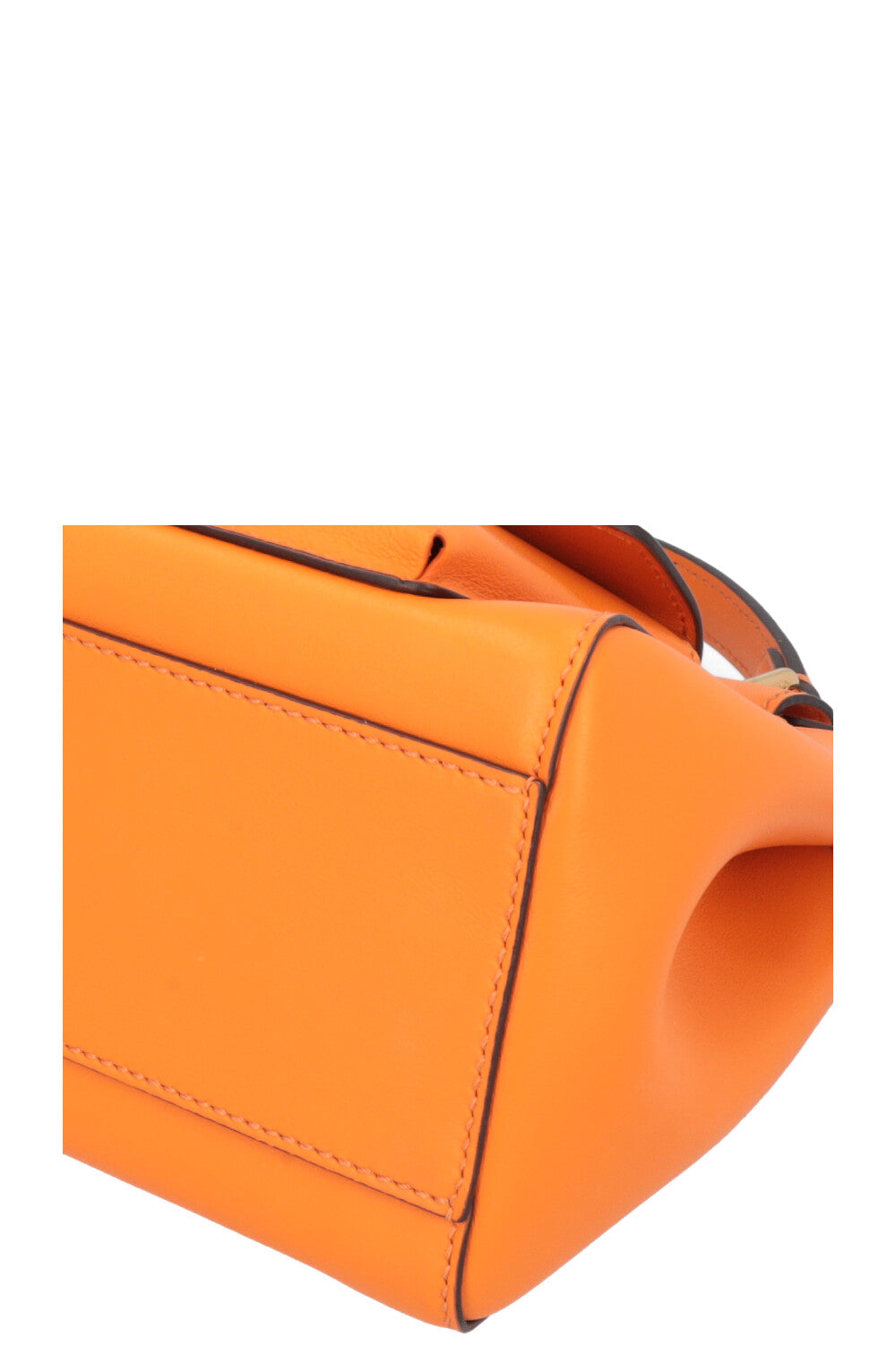 FENDI Mini Peekaboo Pocket Leather Orange