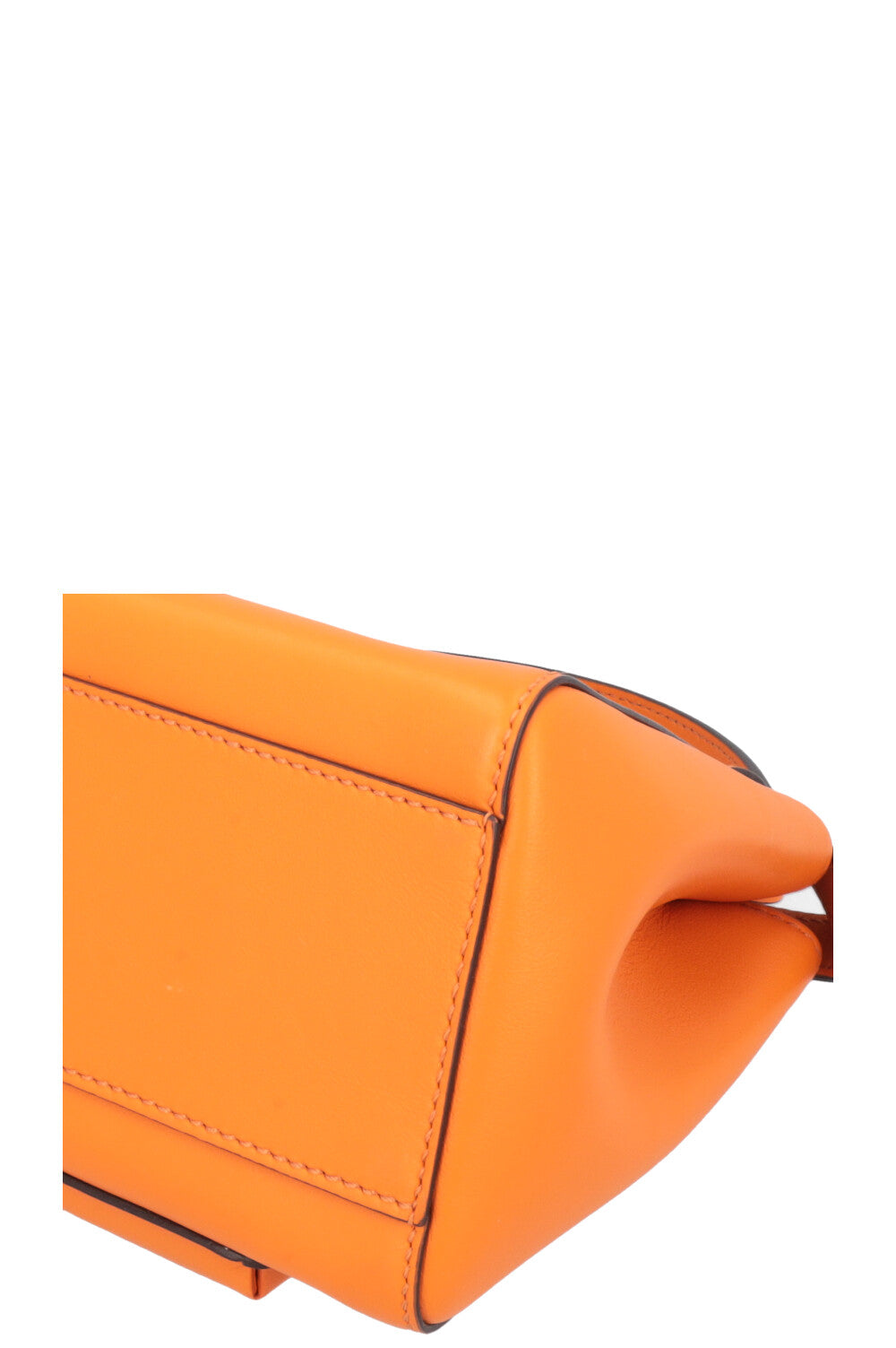 FENDI Mini Peekaboo Pocket Leather Orange