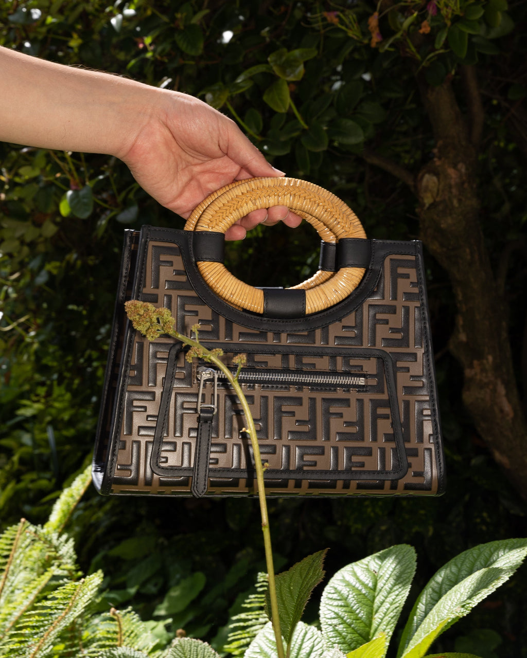 FENDI Small Runaway Tote Bag Zucca