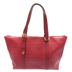 FENDI Tote Bag 8BH215 PVC coated canvas Red Zucchino Women