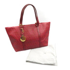 FENDI Tote Bag 8BH215 PVC coated canvas Red Zucchino Women