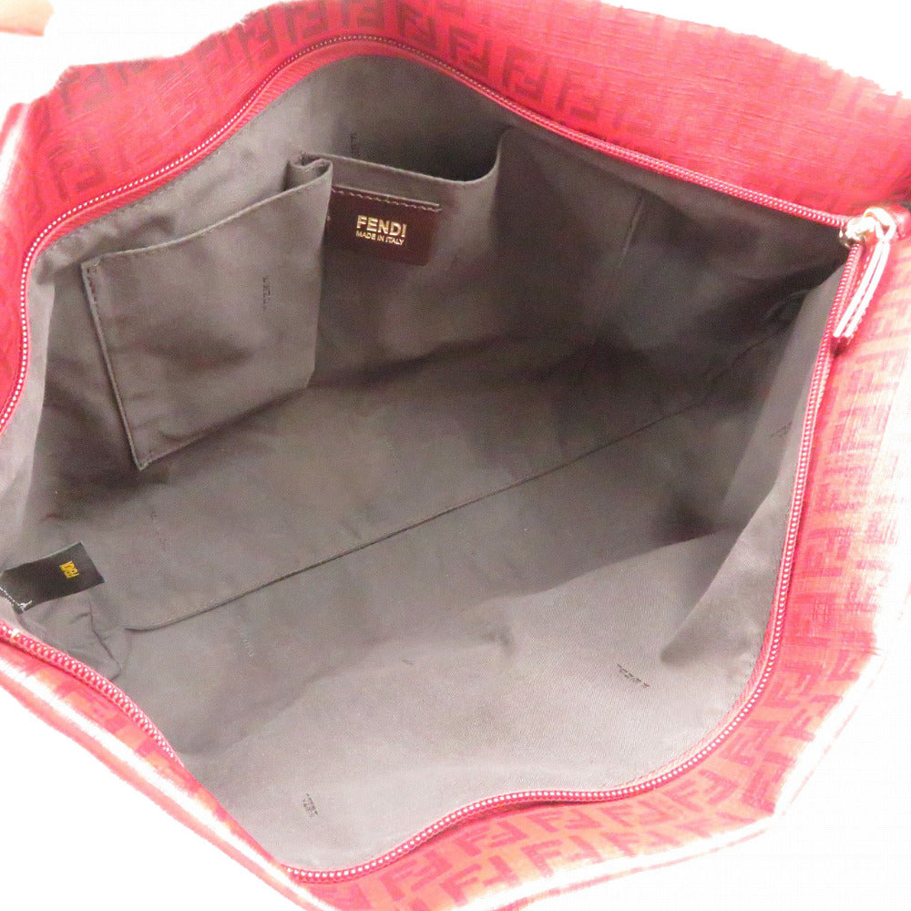 FENDI Tote Bag 8BH215 PVC coated canvas Red Zucchino Women