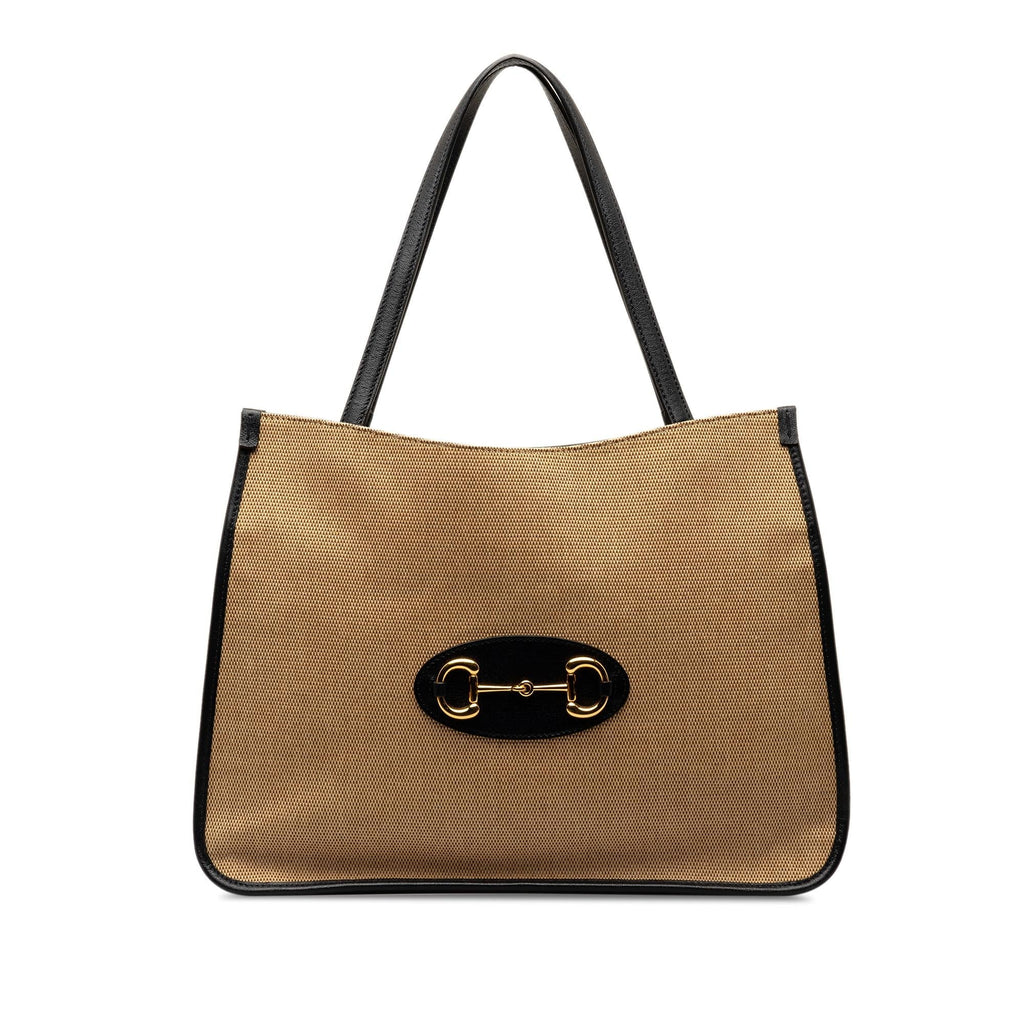 Gucci Canvas Horsebit 1955 Tote (SHG-IAl4s9)