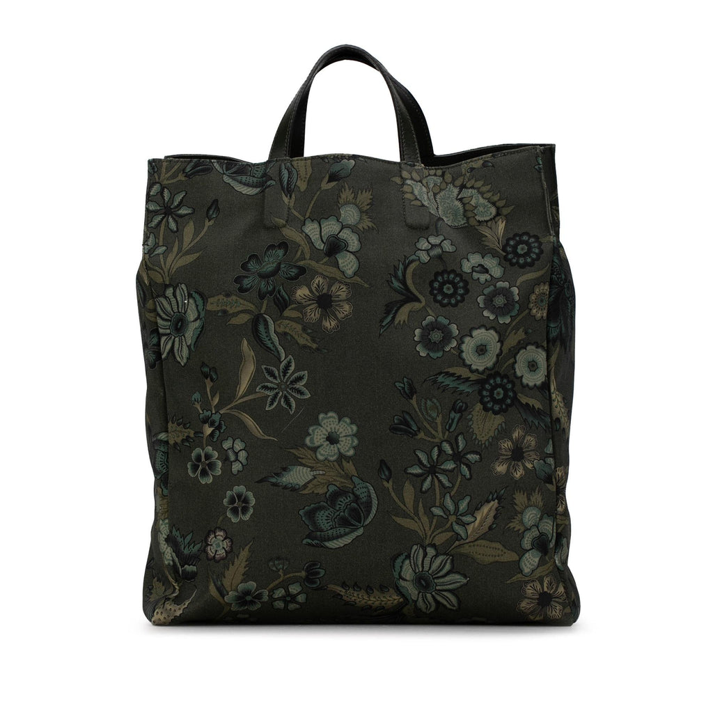 Gucci G-Active Flora Knight Vertical Canvas Tote (SHG-Zpmz9o)