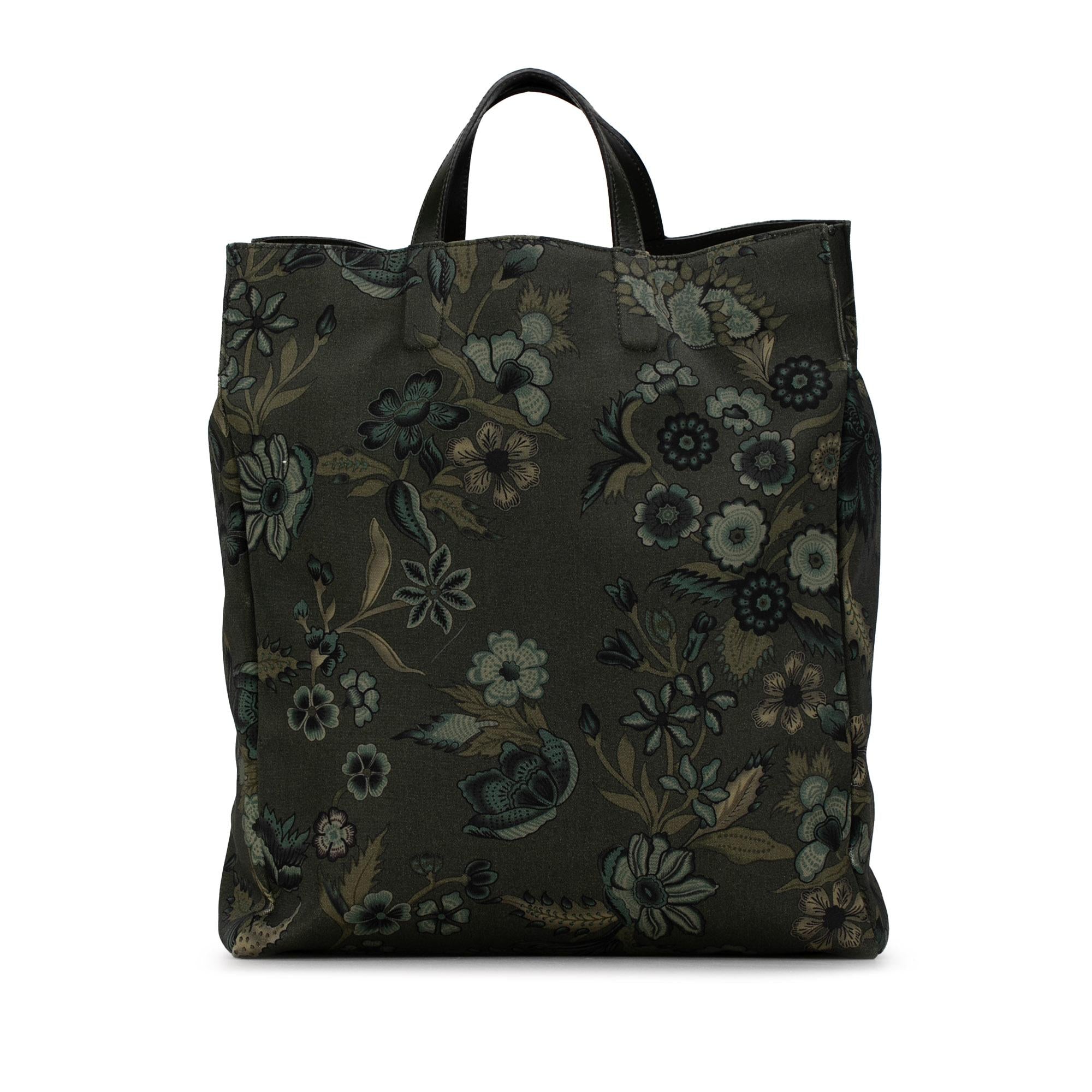 Gucci G-Active Flora Knight Vertical Canvas Tote (SHG-Zpmz9o)