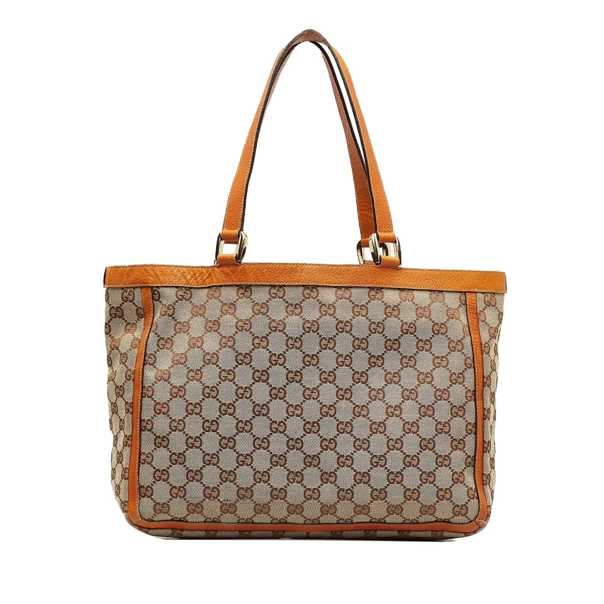 Gucci GG Canvas Abbey Pocket Tote (SHG-O540WB)