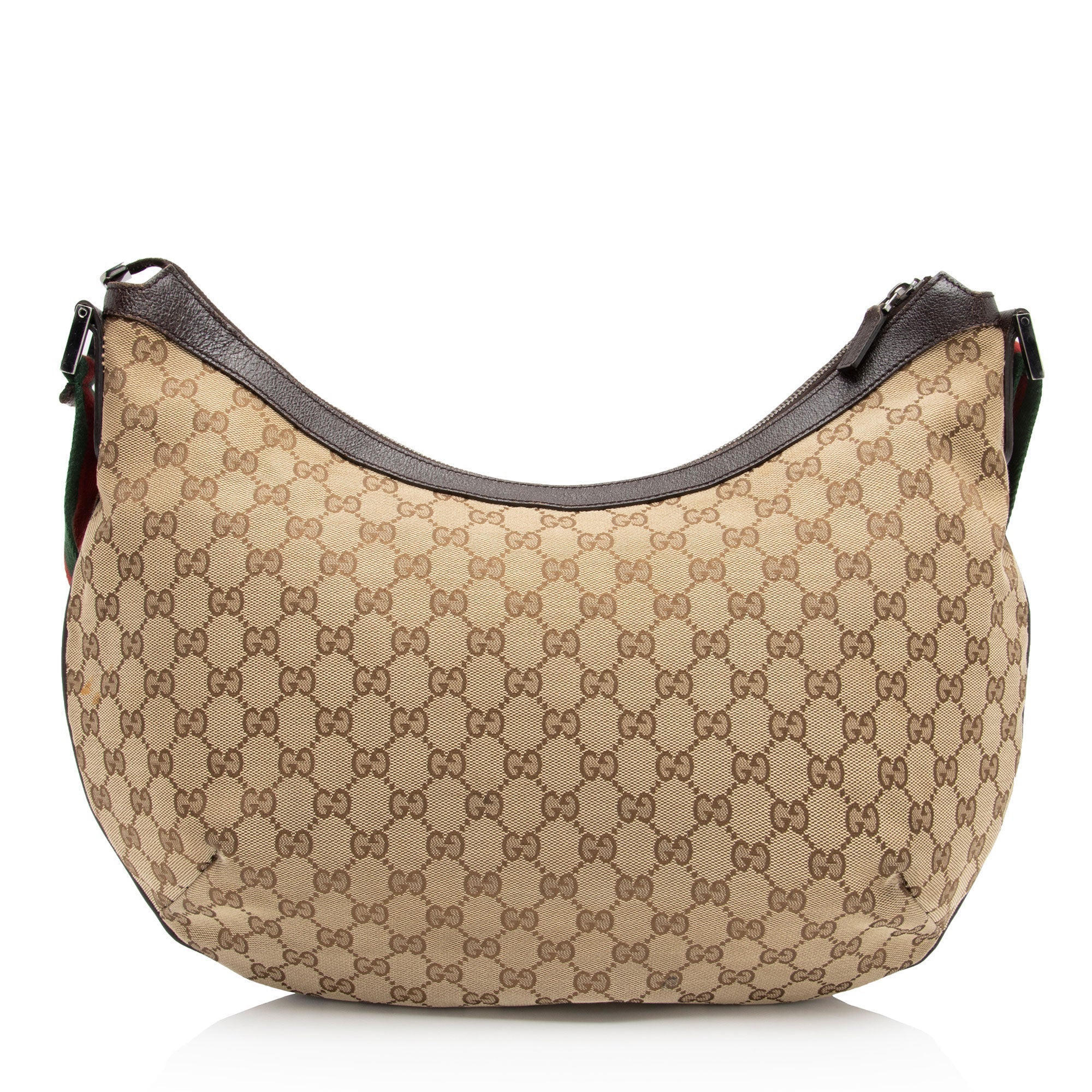 Gucci GG Canvas Half Moon Medium Messenger (SHF-JzXzNp)