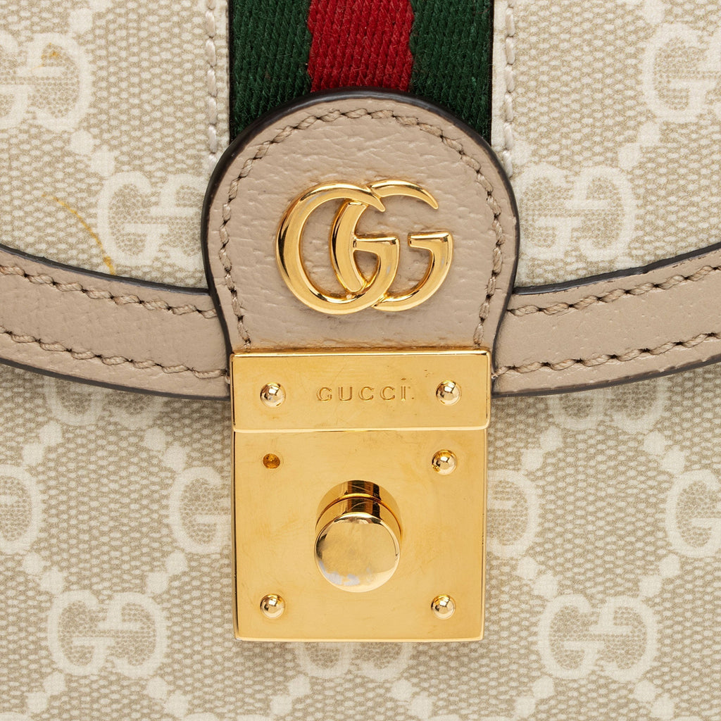Gucci GG Canvas Ophidia Mini Top Handle (SHF-WRYdeY)