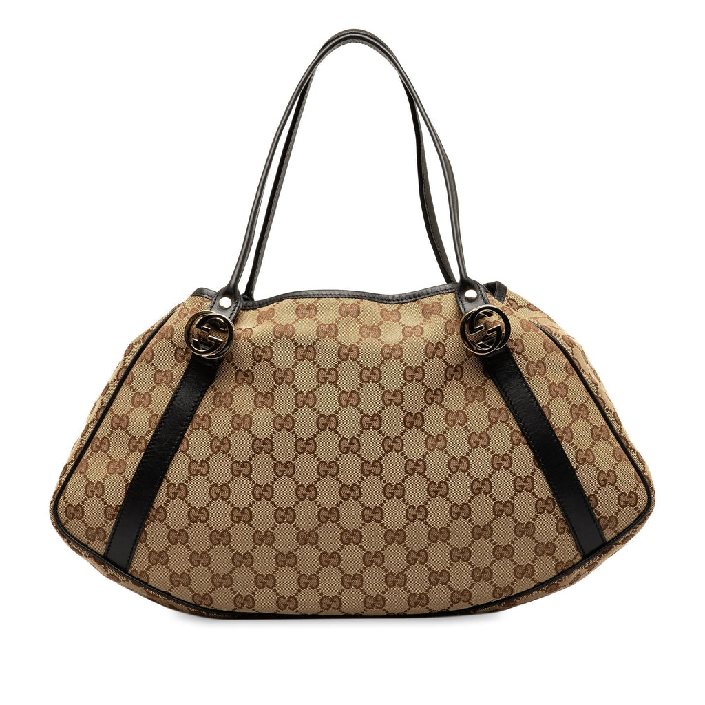 Gucci GG Canvas Twins Shoulder Bag (SHG-LegSUk)