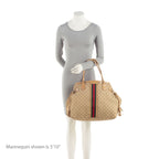 Gucci Vintage GG Canvas Web Tassel Tote (SHF-S7CL5b)