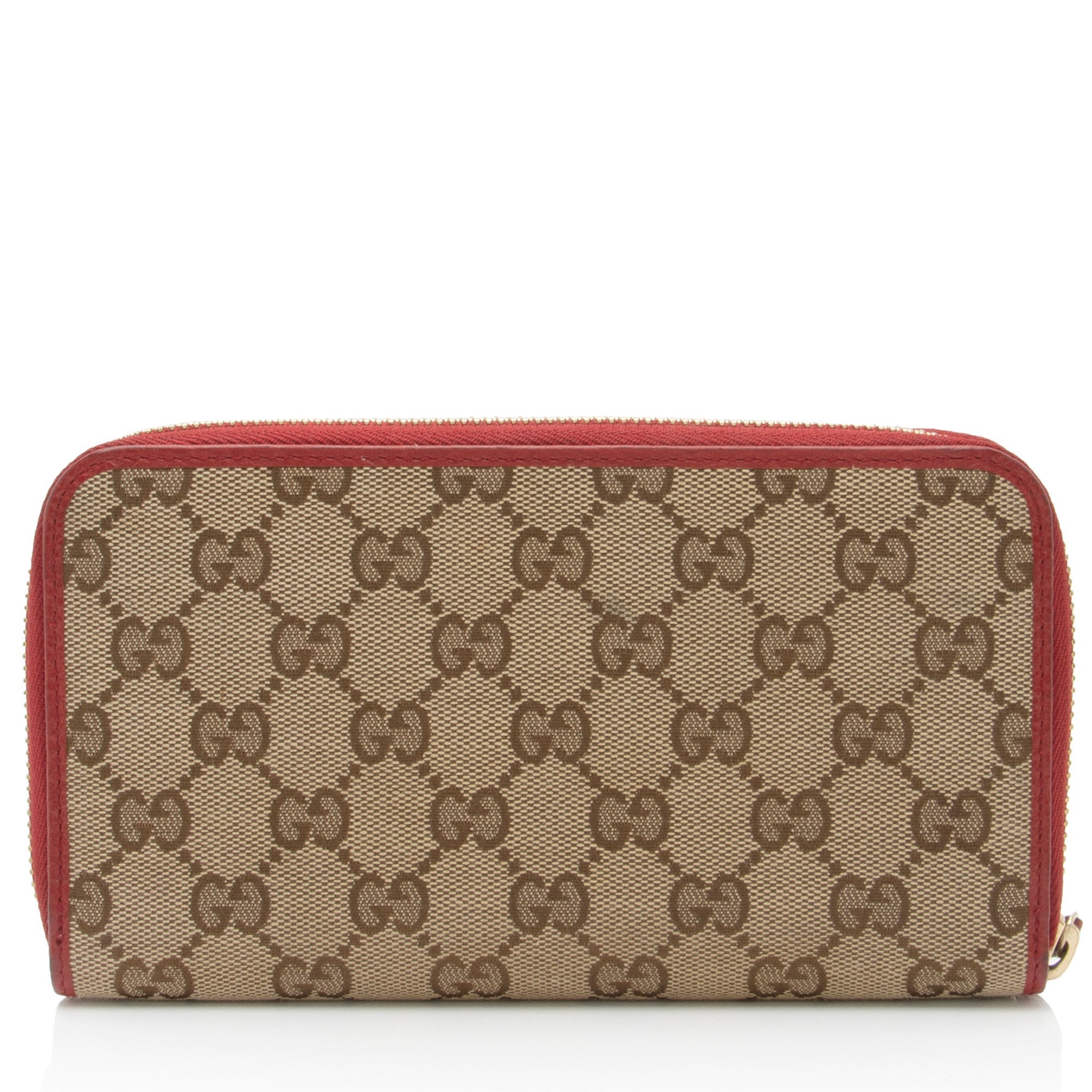 Gucci GG Canvas Zip Around Wallet (SHF-pjF8AV)