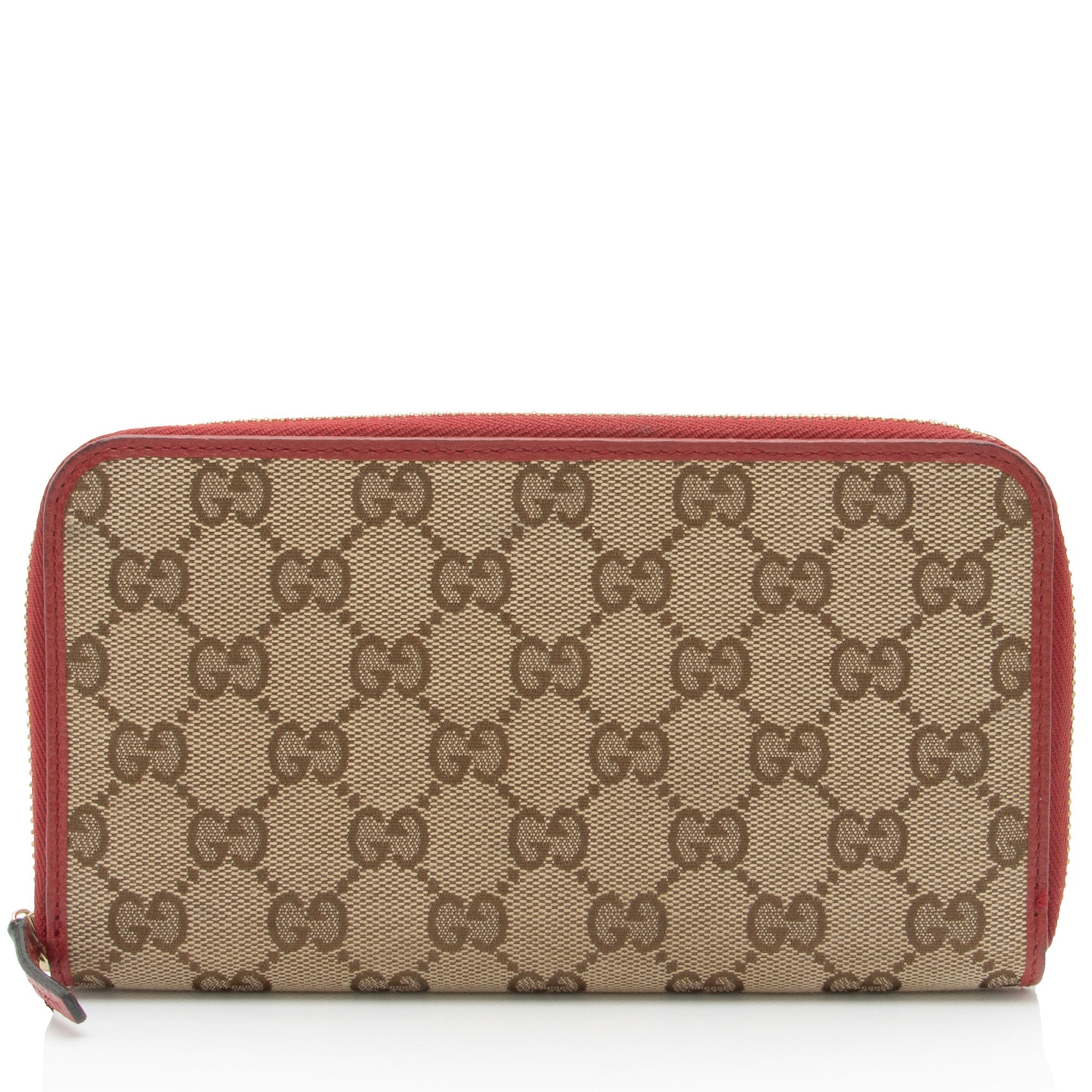Gucci GG Canvas Zip Around Wallet (SHF-pjF8AV)