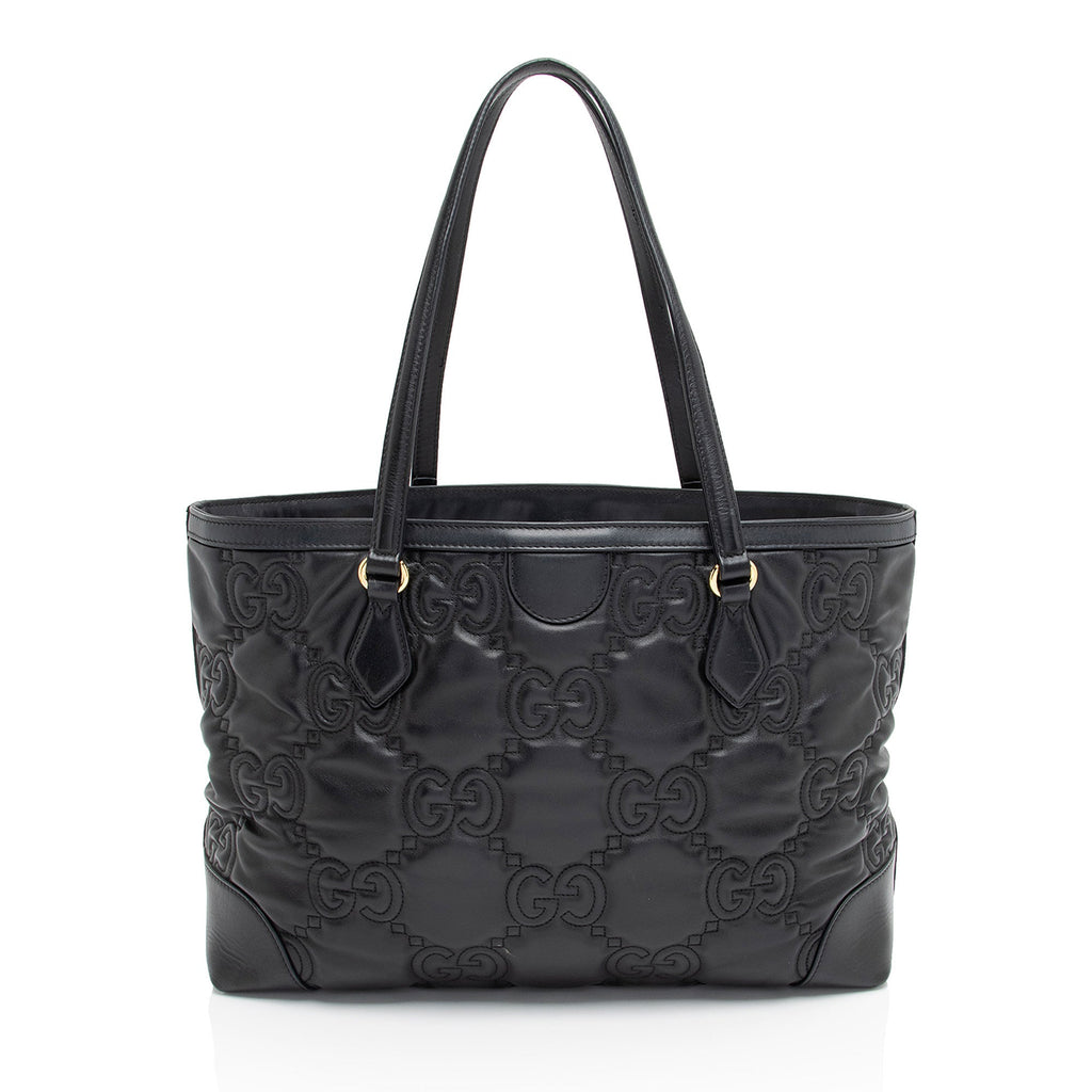 Gucci Jumbo GG Matelasse Medium Tote (SHF-GyLDDY)
