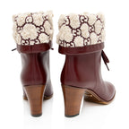 Gucci GG Shearling Effect Boots - Size 8.5 / 38.5 (SHF-W6UX4e)