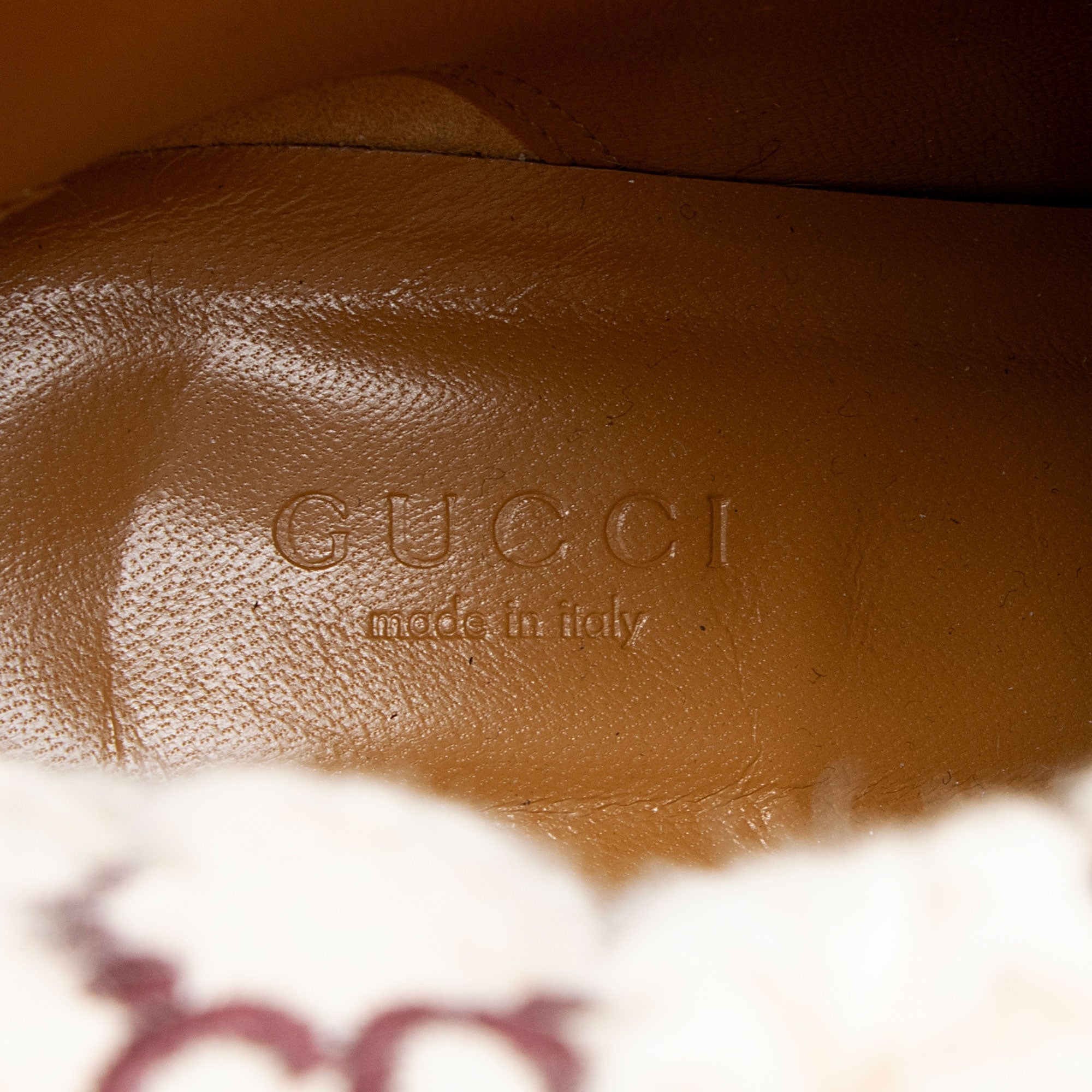 Gucci GG Shearling Effect Boots - Size 8.5 / 38.5 (SHF-W6UX4e)