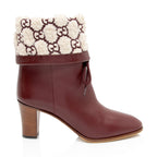 Gucci GG Shearling Effect Boots - Size 8.5 / 38.5 (SHF-W6UX4e)