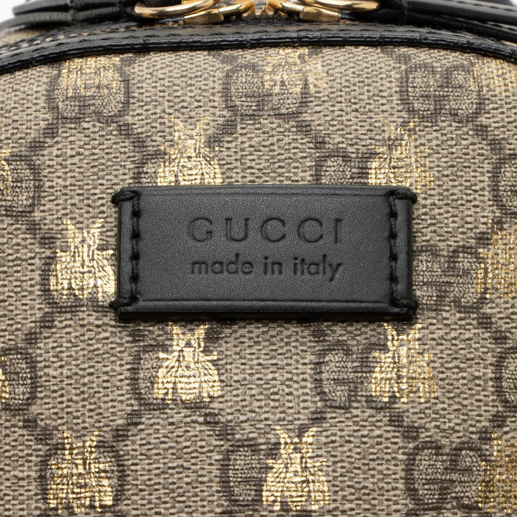 Gucci GG Supreme Bees Small Backpack - FINAL SALE (SHF-StGhrP)