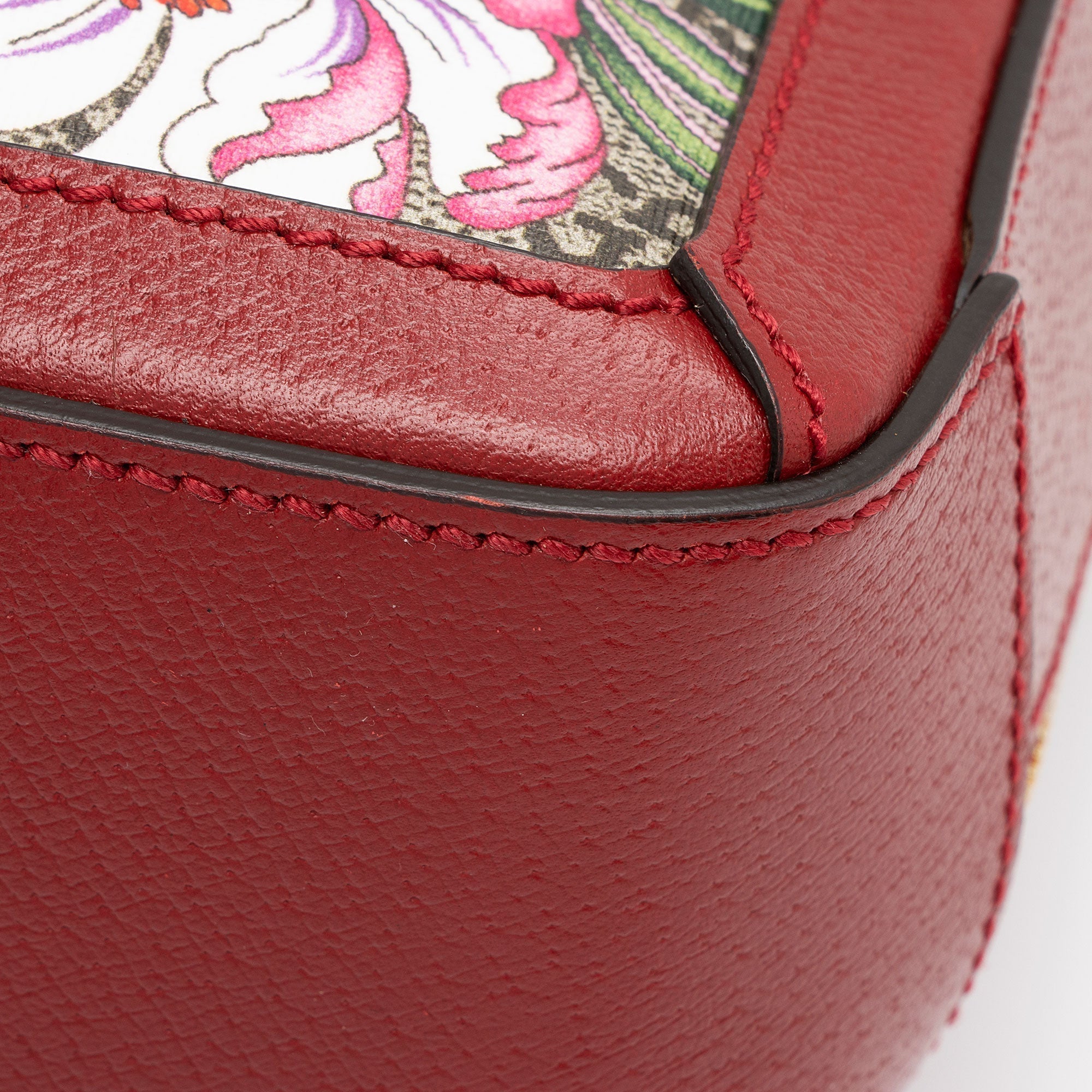 Gucci GG Supreme Flora Ophidia Small Top Handle (SHF-jxYwnJ)