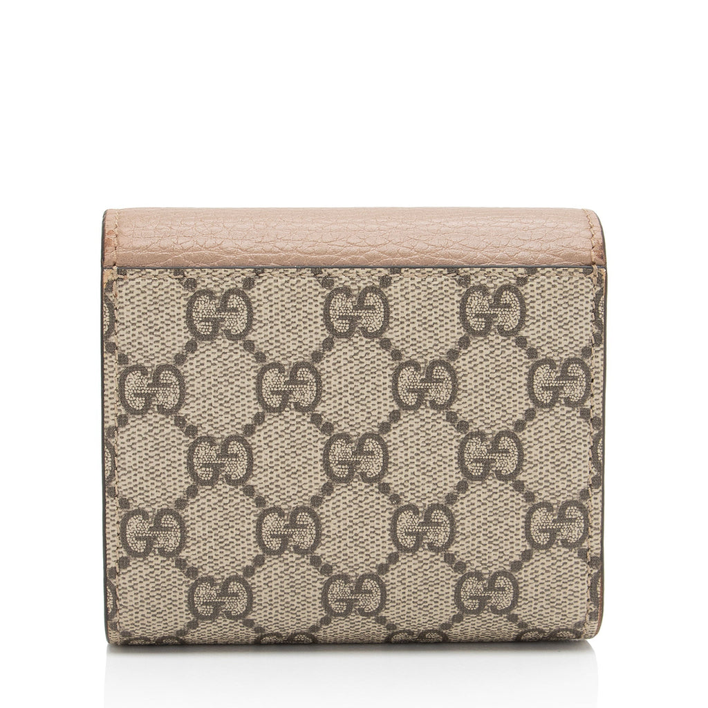 Gucci GG Supreme GG Marmont Compact Wallet (SHF-0GWgKX)