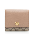Gucci GG Supreme GG Marmont Compact Wallet (SHF-0GWgKX)