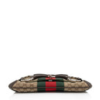 Gucci GG Supreme Horsebit Web Chain Shoulder Bag (SHF-lQWg6i)
