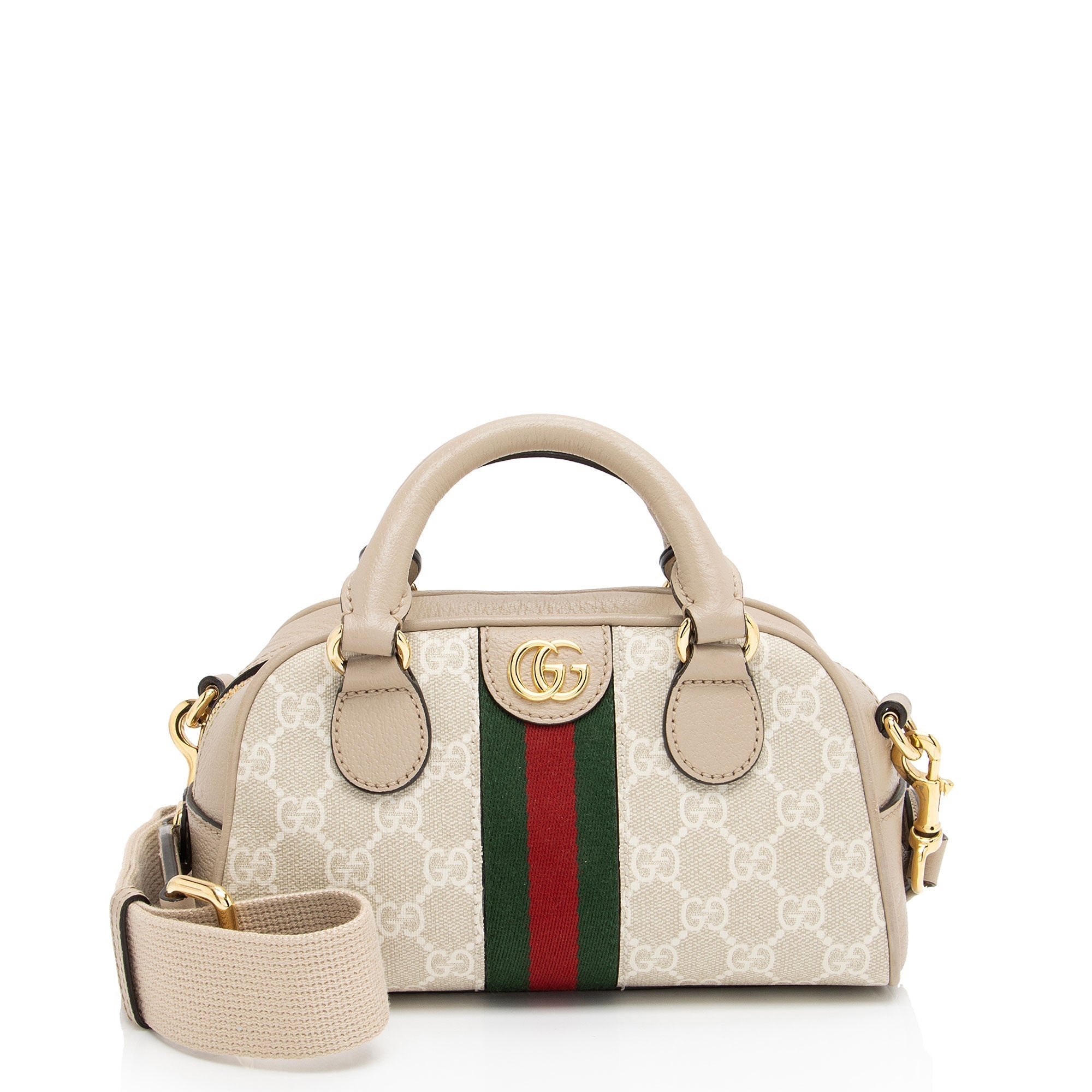 Gucci GG Supreme Ophidia Mini Satchel (SHF-l8wX40)